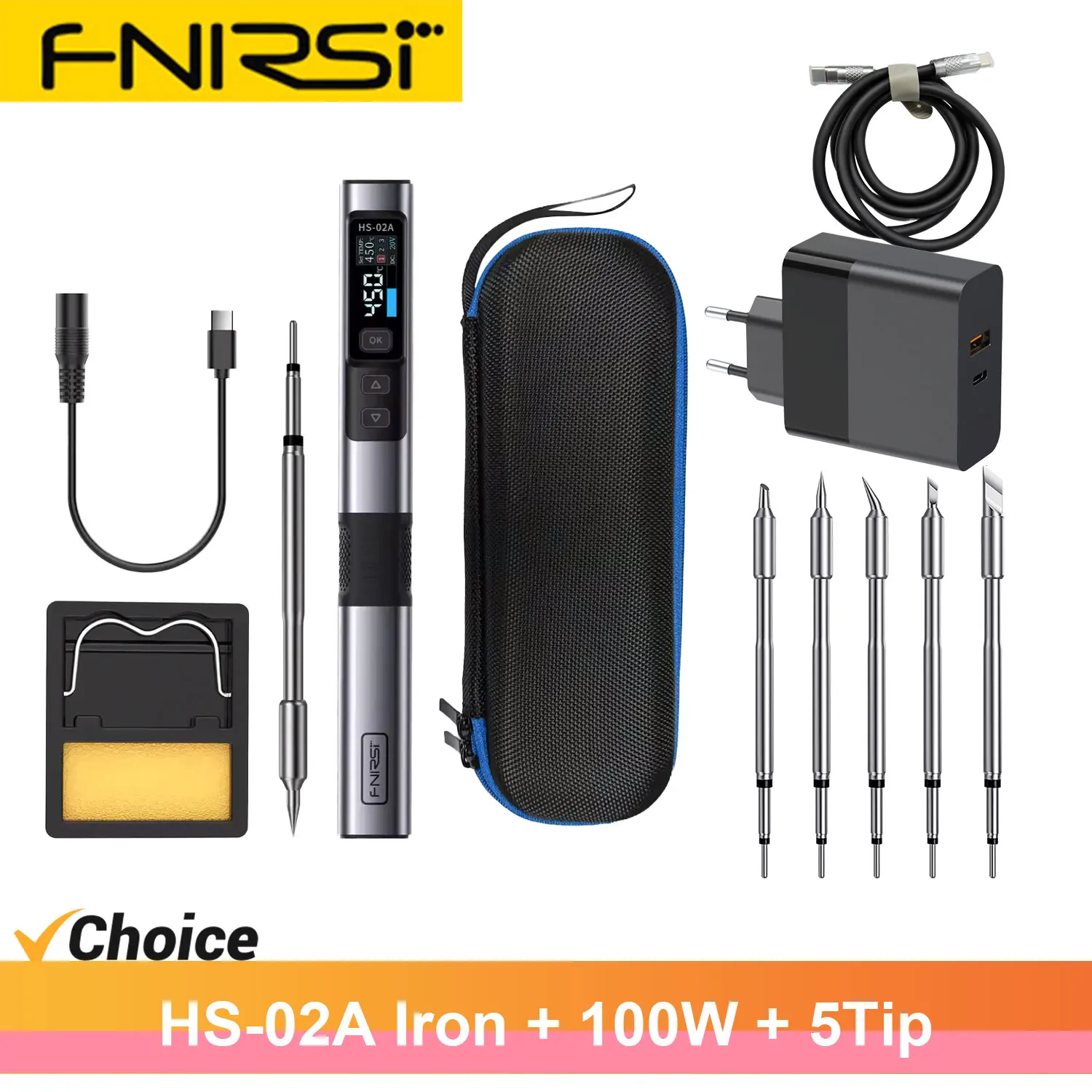 

FNIRSI HS02 Умный паяльник