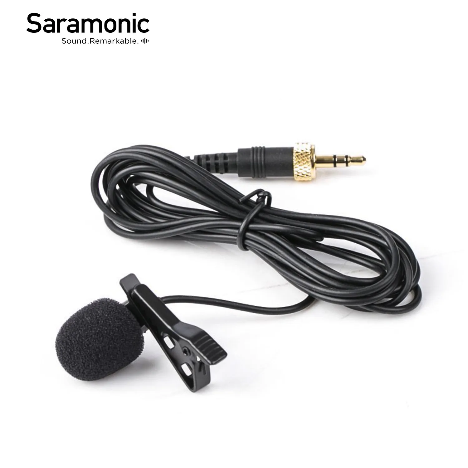 

Saramonic SR-UM10-M1 Lavalier Condenser Microphone Locking 1/8″ (3.5mm) TRS Male for Wireless Microphone System Youtube Blogger