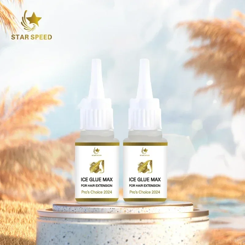 Наращивание человеческих волос Ледяной клей Max Remover Прозрачное наращивание