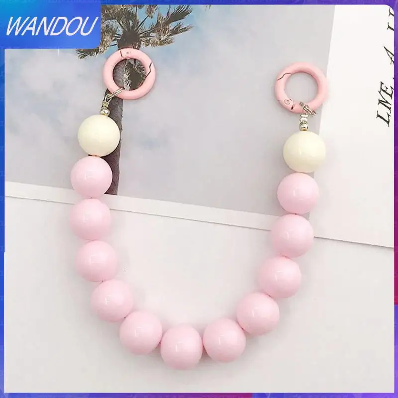 

Fashion Anti-fall Simple Portable Cell Phone Ornament Beaded Decorations Wear-resistant The New Durable Mobile Phone Cord