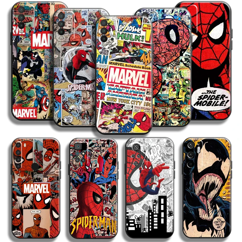 

Marvel Spiderman Venom Phone Case For Xiaomi Poco M3 PRO 5G For POCO X3 Pro NFC X3 F3 GT Case Soft Funda Silicone Cover Coque
