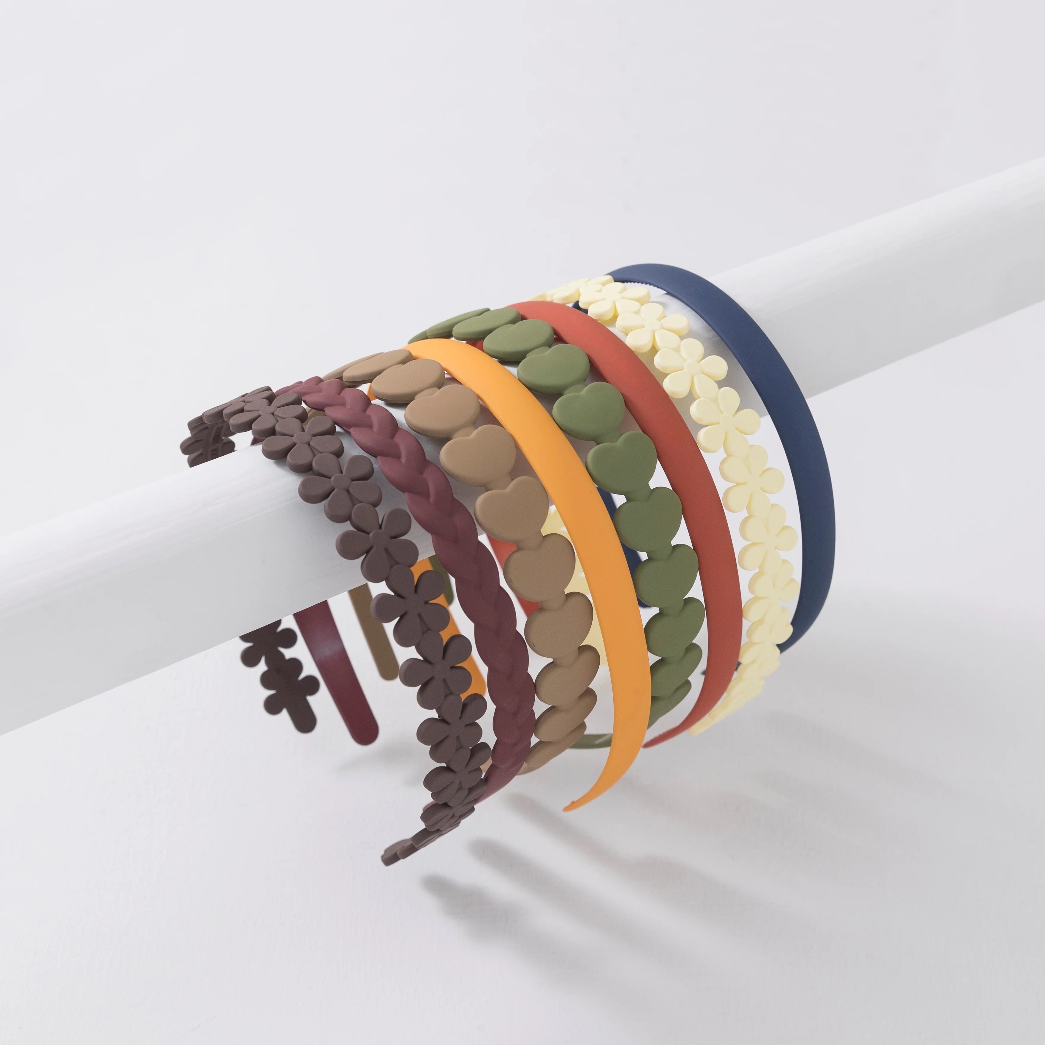 8 шт. женские повязки для волос с широкими краями и зубцами