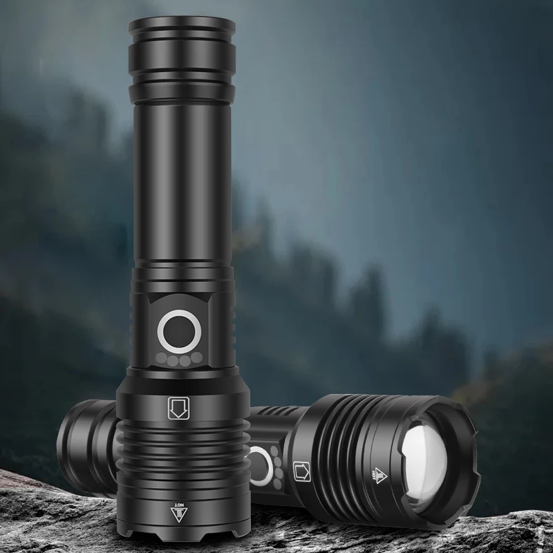 Сверхъяркий светодиодный фонарик Ceholyd XHP199 26650 лм Type-C Usb-зарядка масштабируемый
