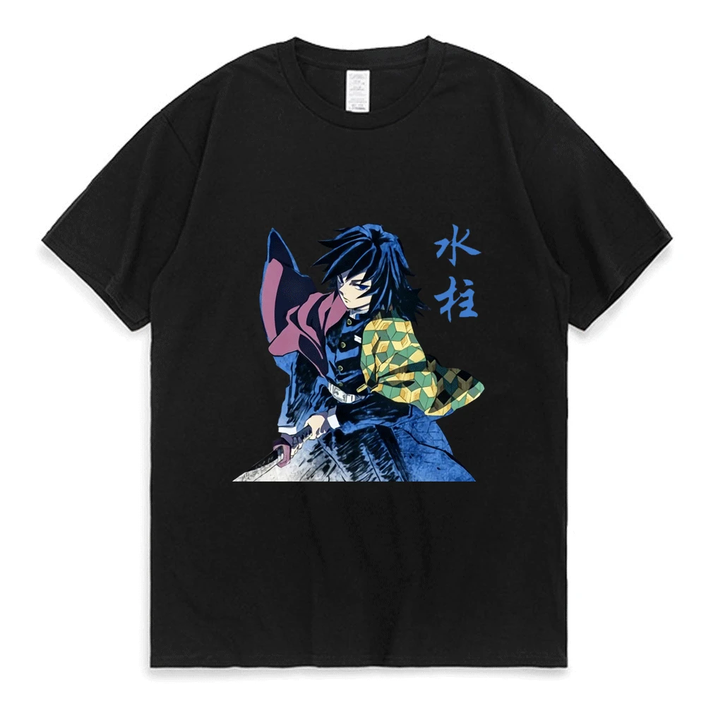 

Anime Demon Slayer Kimetsu No Yaiba Men's Women's Tshirt Kawaii Tanjirou Kamado Graphic T Shirt Summer New T-shirt Short Sleeve