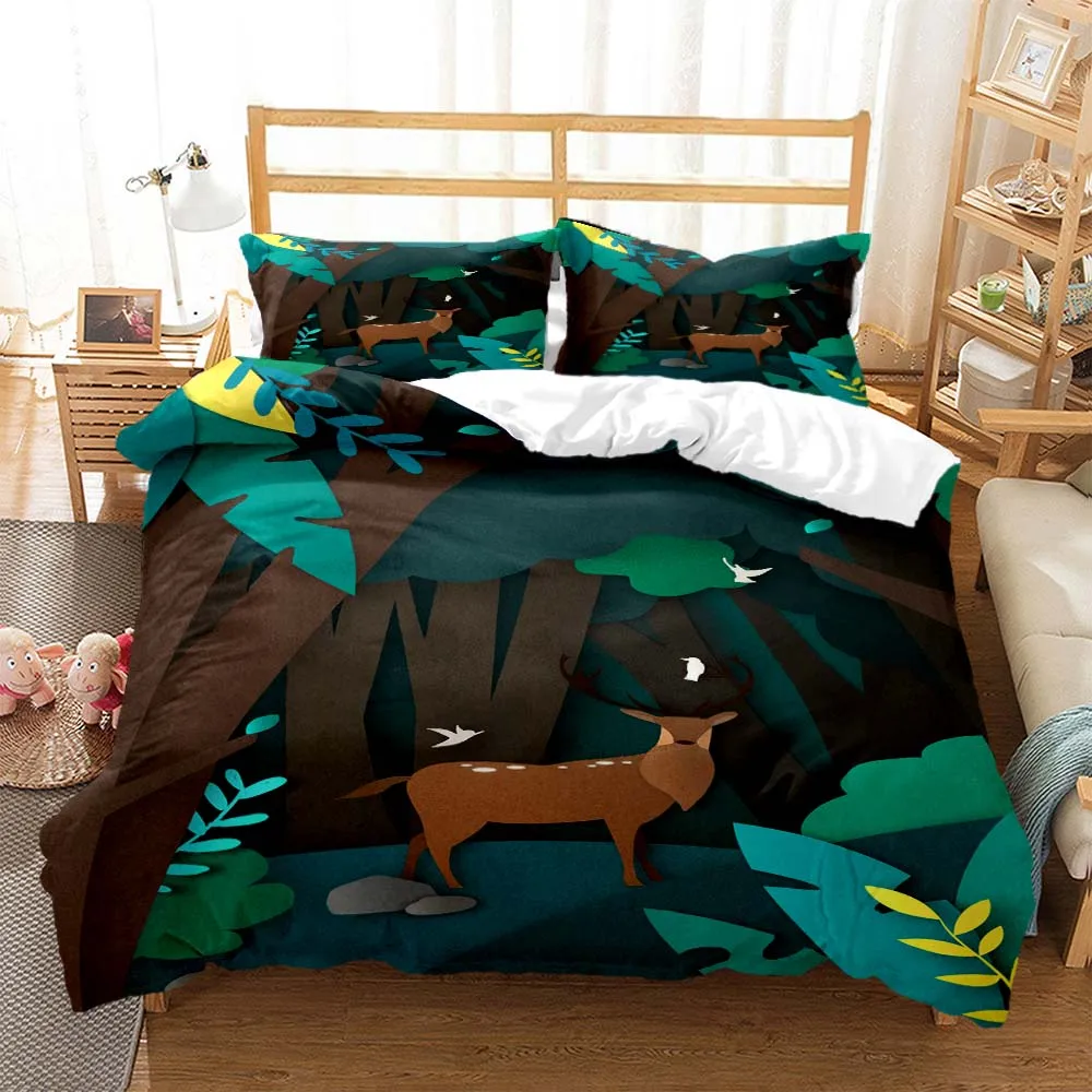 

Детский комплект постельного белья для мальчиков Deep Forest Deer