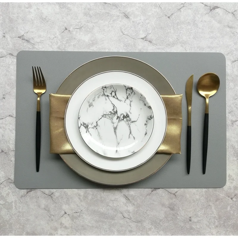 

Porcelain Luxury Table Dinner Plates Set Food Service Charger Plate Sets Dinnerware Full Dishes Conjunto De Pratos Cutlery Set