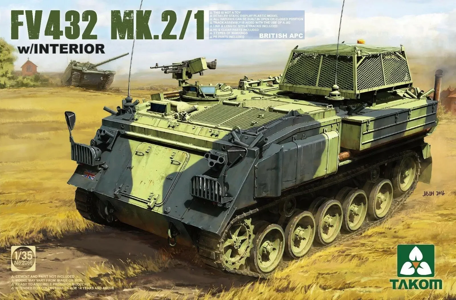 Takom 2066 Британский APC FV432 MK.2/1 в масштабе 1/35 с комплектом пластиковой модели для