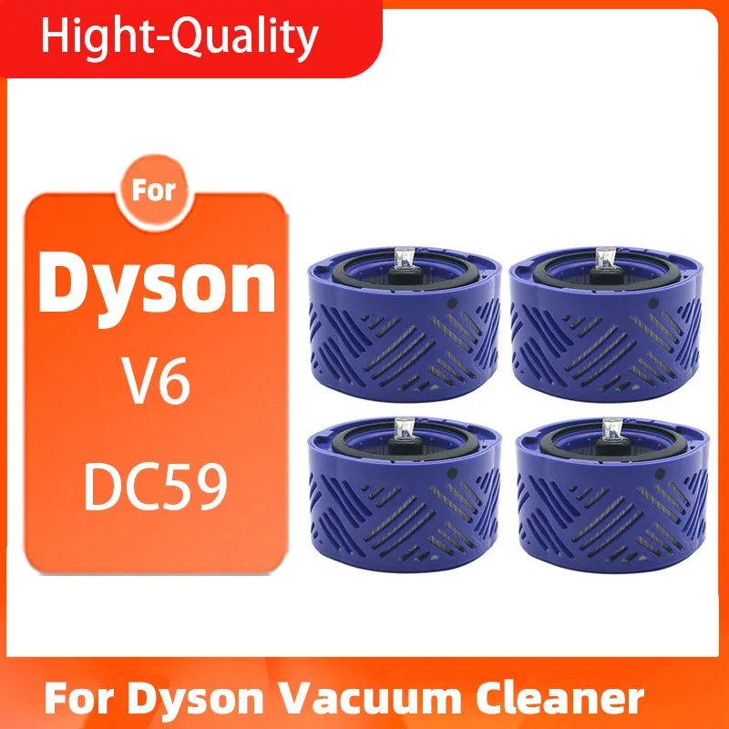 

Запасные детали для пылесоса Dyson V6 DC59, черный многоразовый запасной фильтр HEPA со стойкой двигателя, детали # DY-96674101 and 965661-01