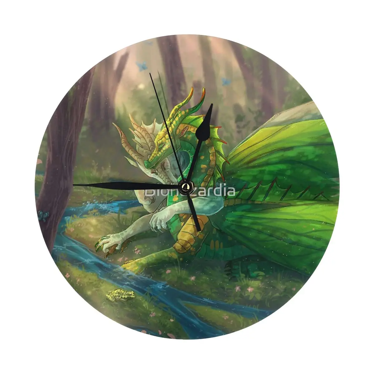 Крылья огня-Солнечная роса и ива настенные часы украшение комнаты обязательный