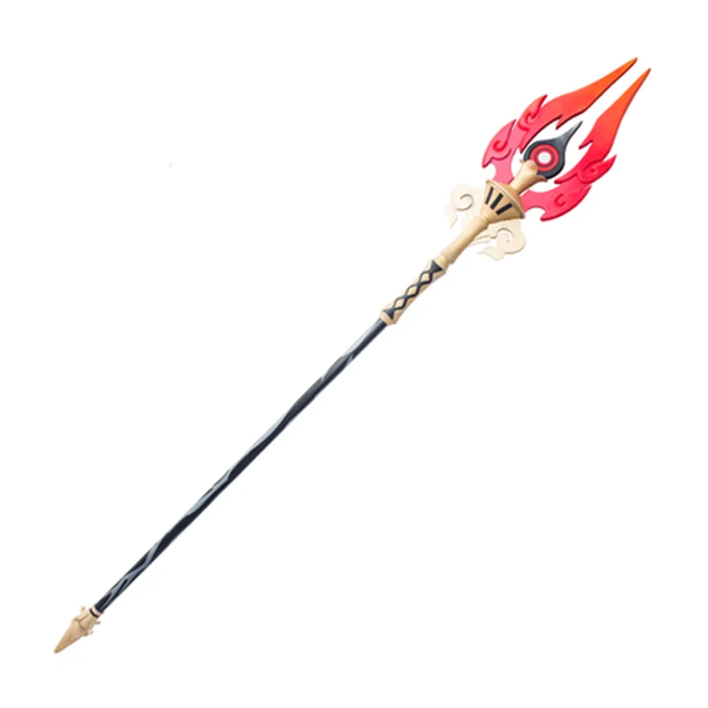

Anime Genshin Impact Hu Tao Cosplay Props PVC Staff Wands Zhongli Weapons Accessories Halloween Carnival Hand Made Prop