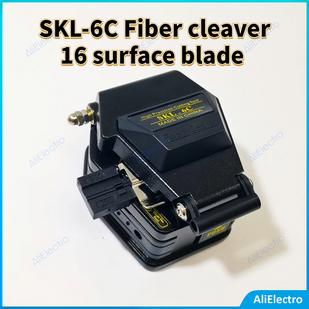 SKL-6C Fiber cleaver 16 surface blade cable cutting knife FTTH fiber optic knife tools cutter Free Shipping