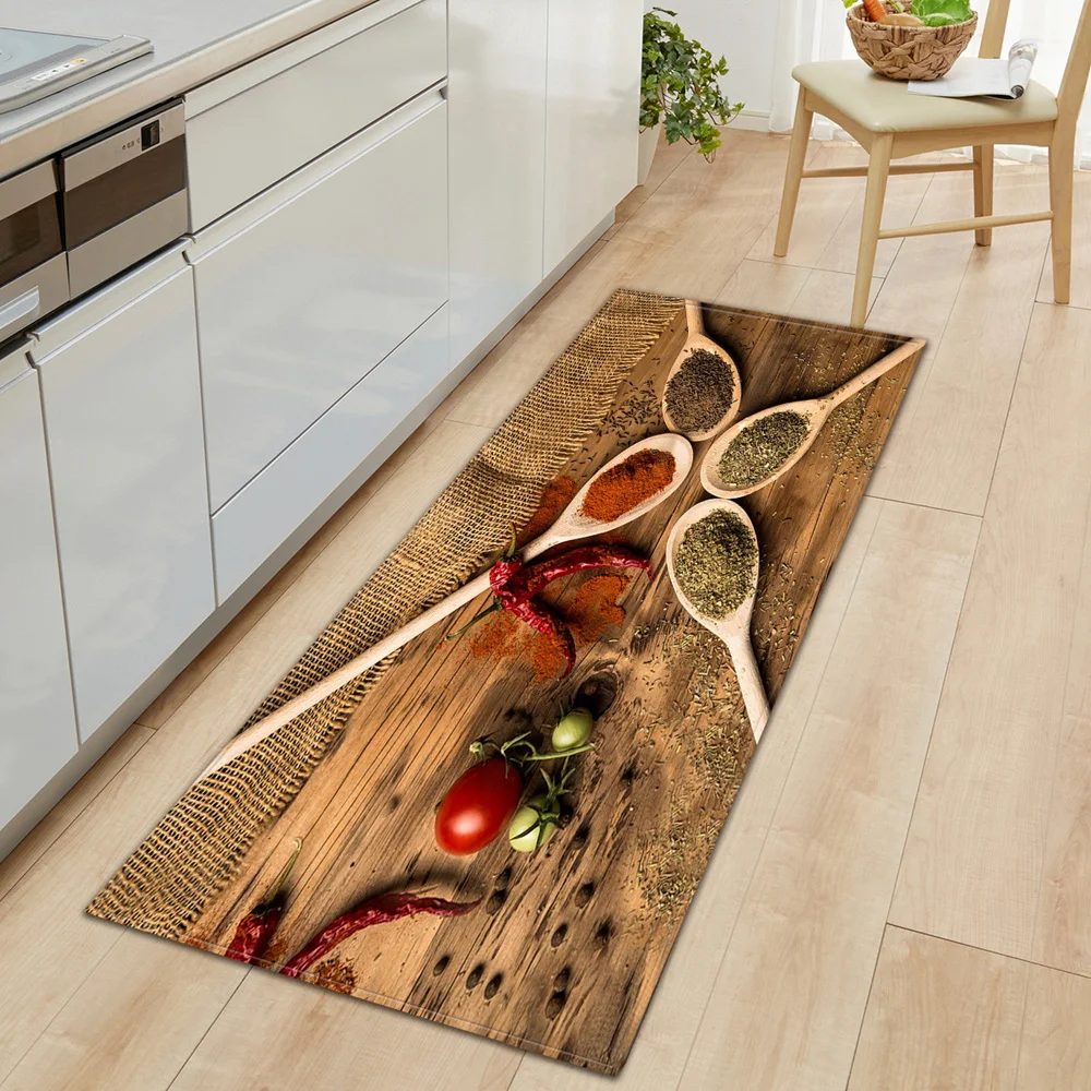 

3D Printing Kitchen Mat Modern Living Room Rug Home Door Mat Decoration Carpet Corridor Balcony Bathroom Anti-slip Floor Mat