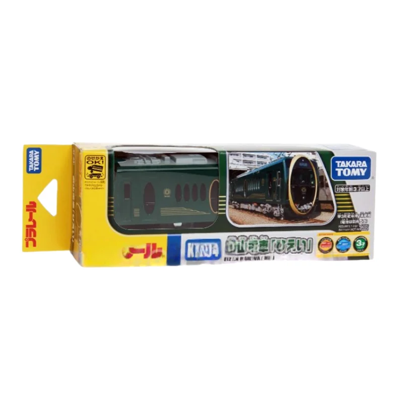Фото Игрушечная модель электрического поезда Tomy Plarail Kf-04 Eizan Railway Hiei, совместимая со стандартными рельсами, на батарейках, подарок для детей №5