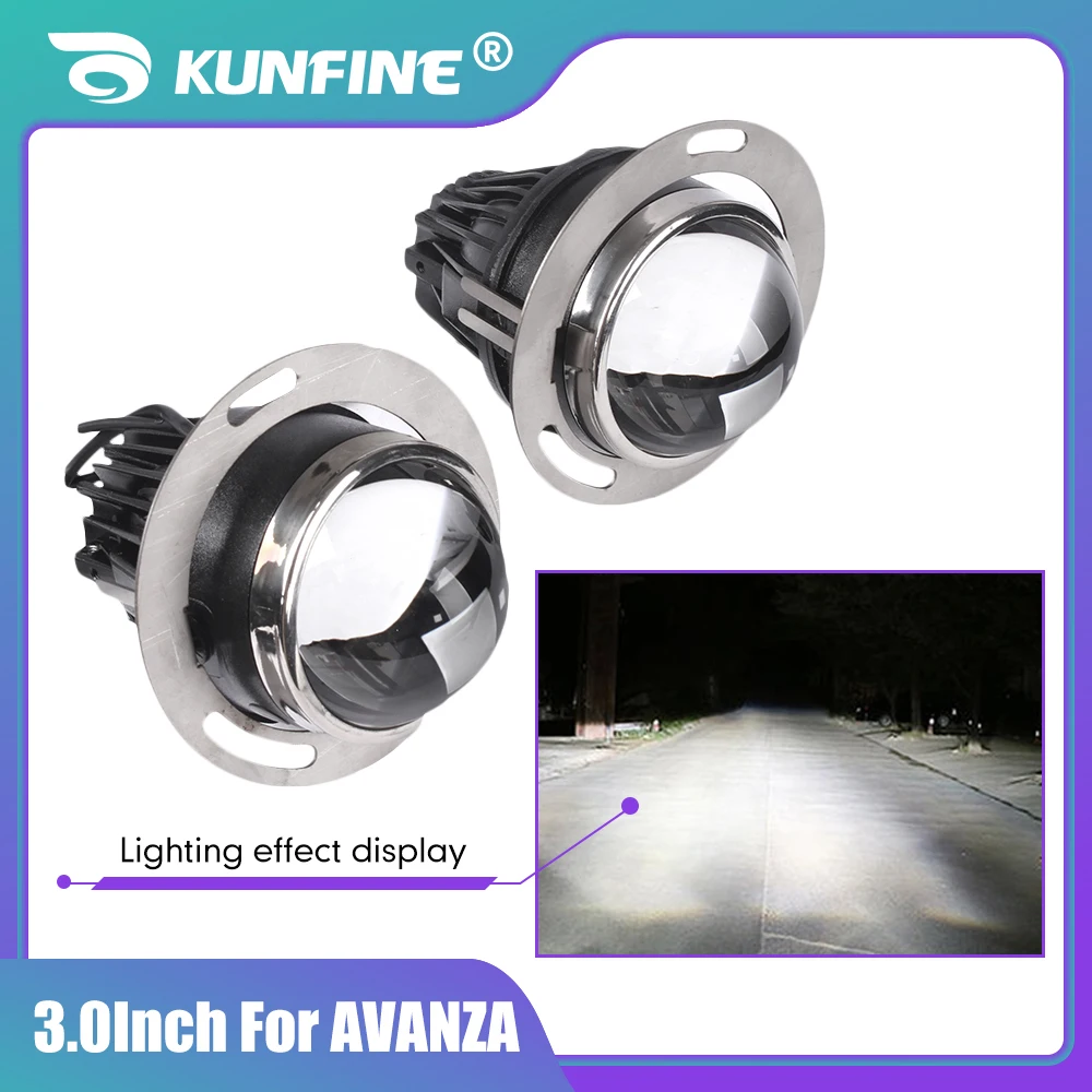 

3,0 ''пара биксеноновых HID автомобильных противотуманных ламп, проектор для автомобилей AVANZA Toyota Nissan Valeo, фары дальнего и ближнего света