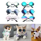 Солнцезащитные очки для домашних животных очки для маленьких собак кошек очки для кошачьих глаз мини круглые украшения для домашних животных солнцезащитные очки Фотография реквизит