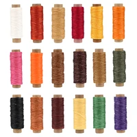 miusie 3 pcs leather waxed threads set 123050 meters flat waxed thread string cord sewing craft accessories for diy handmade