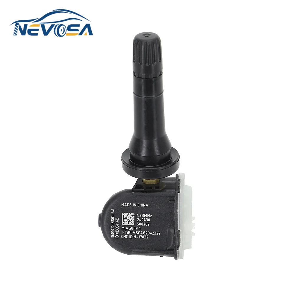 НЕВРОС 3601010 BS01AA Датчик давления в шинах TPMS для ChangAn ALSVIN CS35 PLUS CS85 CS95 2019-2021 Hunter Peugeot KP1 Landtrek