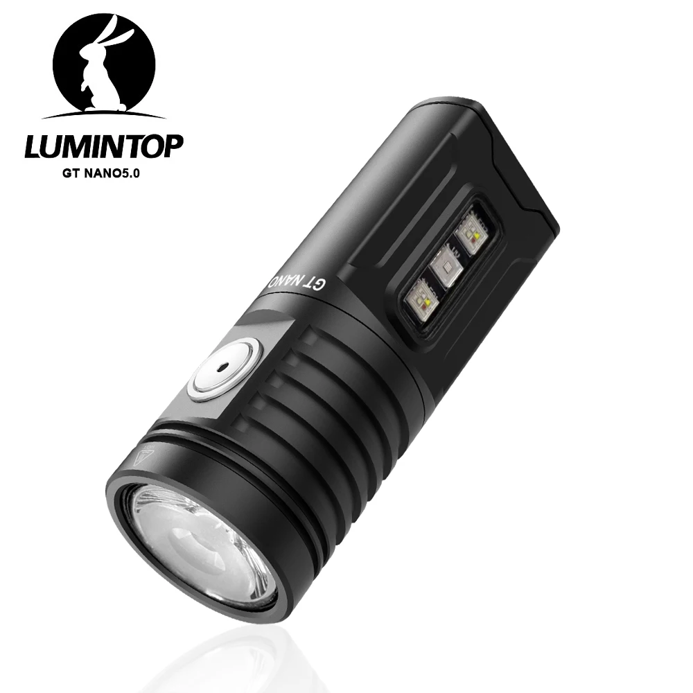 Фото Уличный фонарь для кемпинга, перезаряжаемая лампа USB C, EDC, магнитный хвостовой фонарик, батарея 10280, 1400 люмен, RGB, УФ-свет GT NANO 5,0 №1