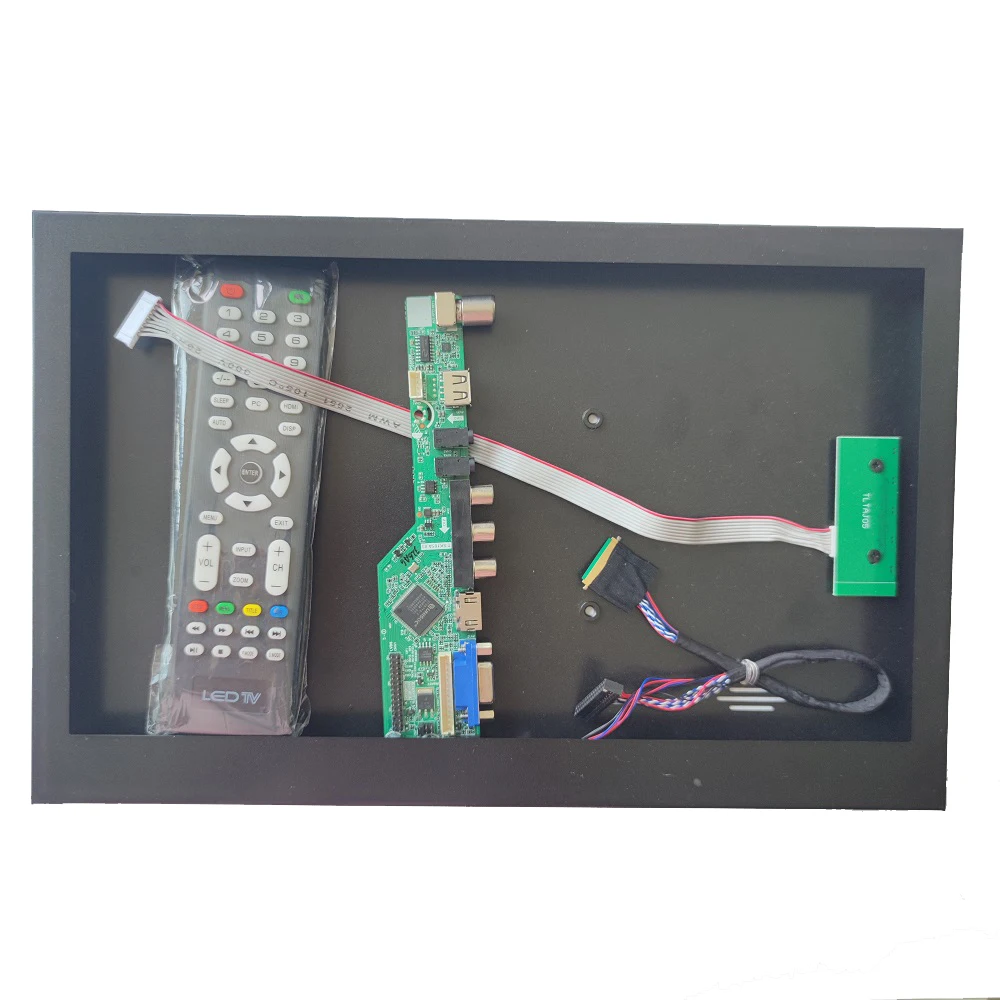 

Металлический чехол из алюминиевого сплава, задняя панель + AV VGA TV контроллер, плата, USB Комплект для ЖК-экрана LTN156KT02 1600x900 15,6 "LVDS 40pin