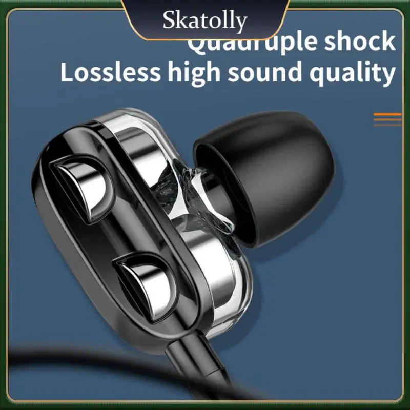 

Sports Headphones Noise Reduction Jack Metal Wired Earphones Earphone Hifi Sound In-ear Wired Earbuds Earphones Wired Headsets