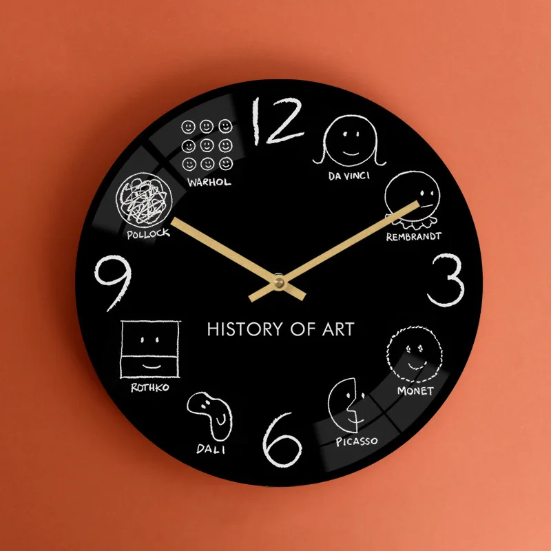 

Postmodern Creative Wall Clock Three-Dimensional Personality Clock Mute Living Room Dining Room Wall Watch Bedroom Nordic Clock