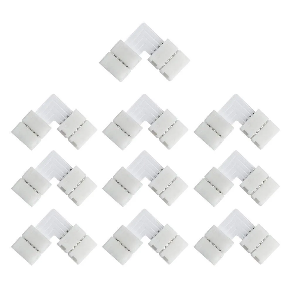 

4Pin LED Strip Corner Connector 10mm L T XShape RGB Light Bar Adapter Accessories Kit Free Welding Connection For 2835 5050 Lamp