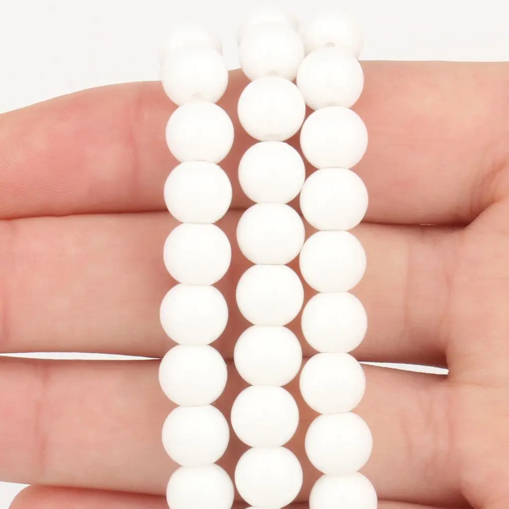 Бусины из натурального камня, зеркальные бусины или аксессуары для изготовления ювелирных изделий, нитка 8 мм