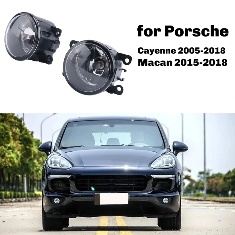 1 пара автомобильных противотуманных фар с лампочкой для Porsche Cayenne Macan Fiat 500 500L 500X