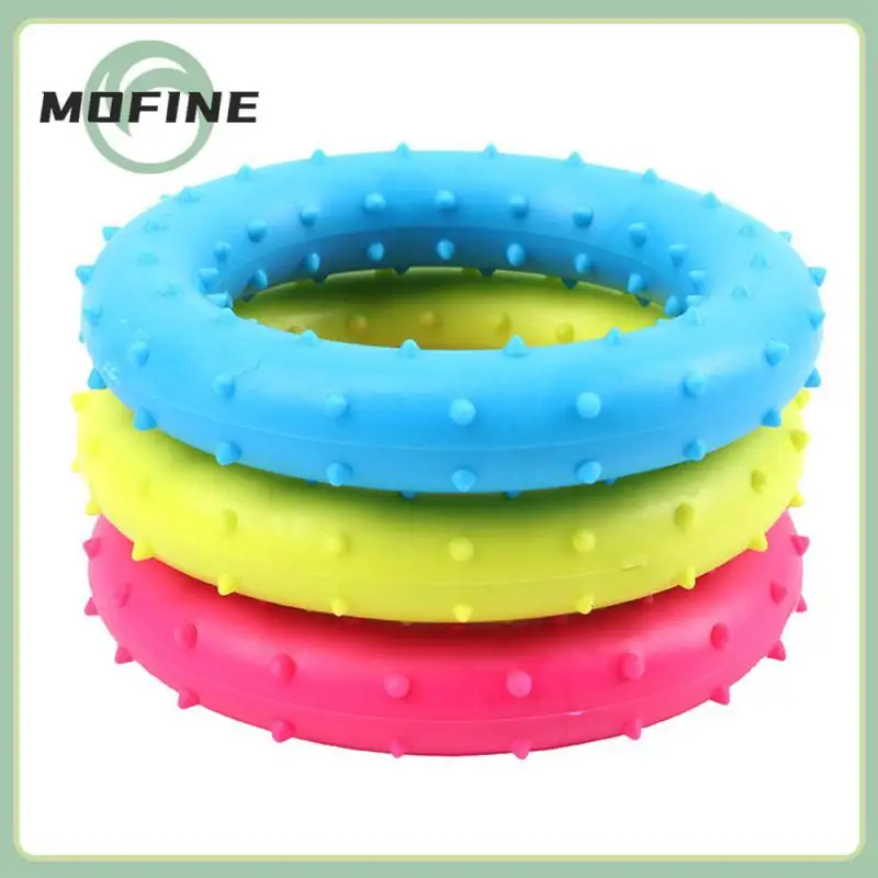 

Pet Accessories Dog Toys Anti-bite Aggressive Chewing Thorn Circle Pet Toy Pink/blue/fruit Green Grind Teeth Bite Ring Toy Tpr