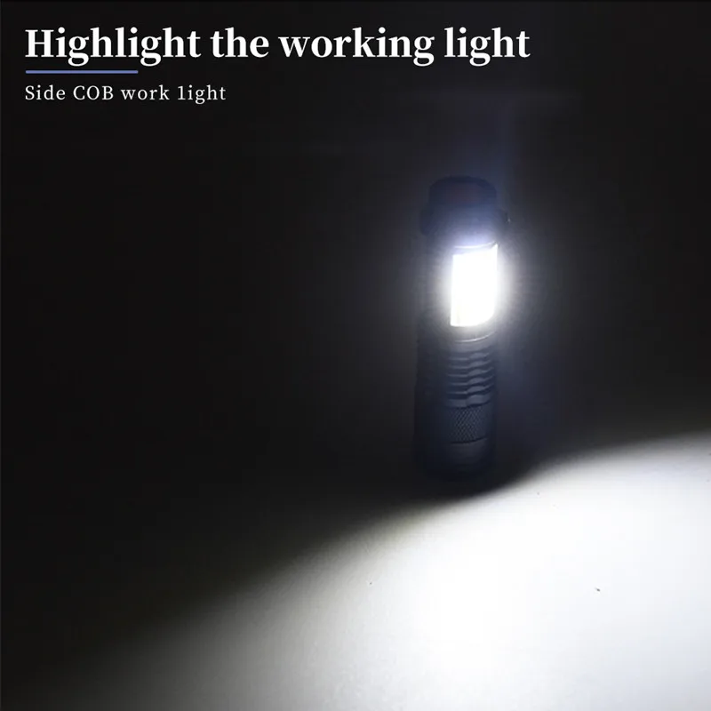 Мини-фонарик лм со встроенным аккумулятором и зарядкой от USB светодиодный