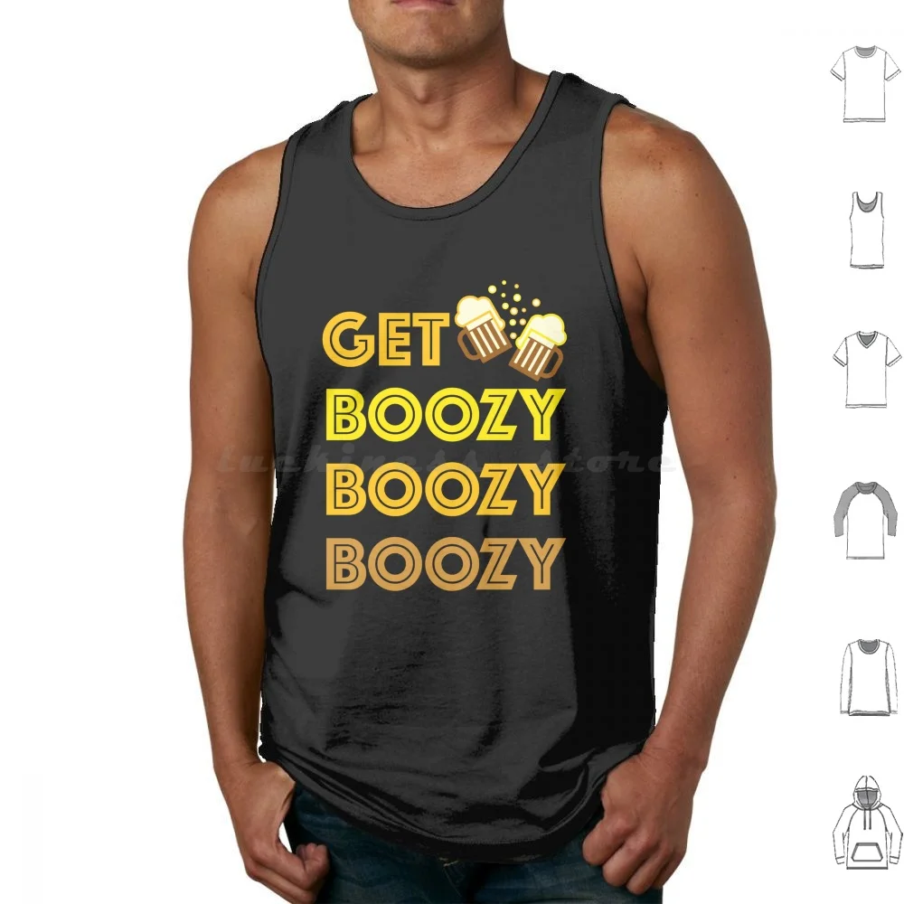 Фото Get Boozy! Tank Tops Print Cotton Drinking Panic Disco Urie Brendon Get Boozy Funny Beer Pray Wicked Oktoberfest №1