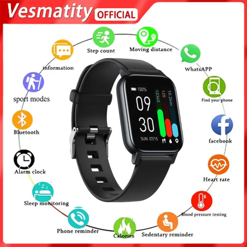 

Умные спортивные часы, мужские часы с GPS-навигацией, подключенные через приложение часы с Bluetooth, мужские и женские часы для фитнеса