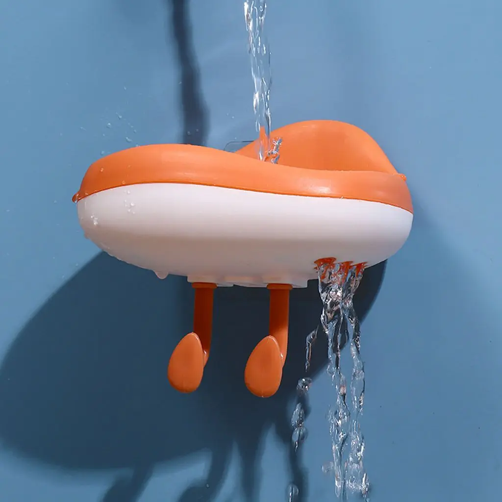 

Strong Bearing Cloud-shaped PP Material Punch-free Drain Soap Box Drying Rack Bathroom Storage Bathroom Organizer