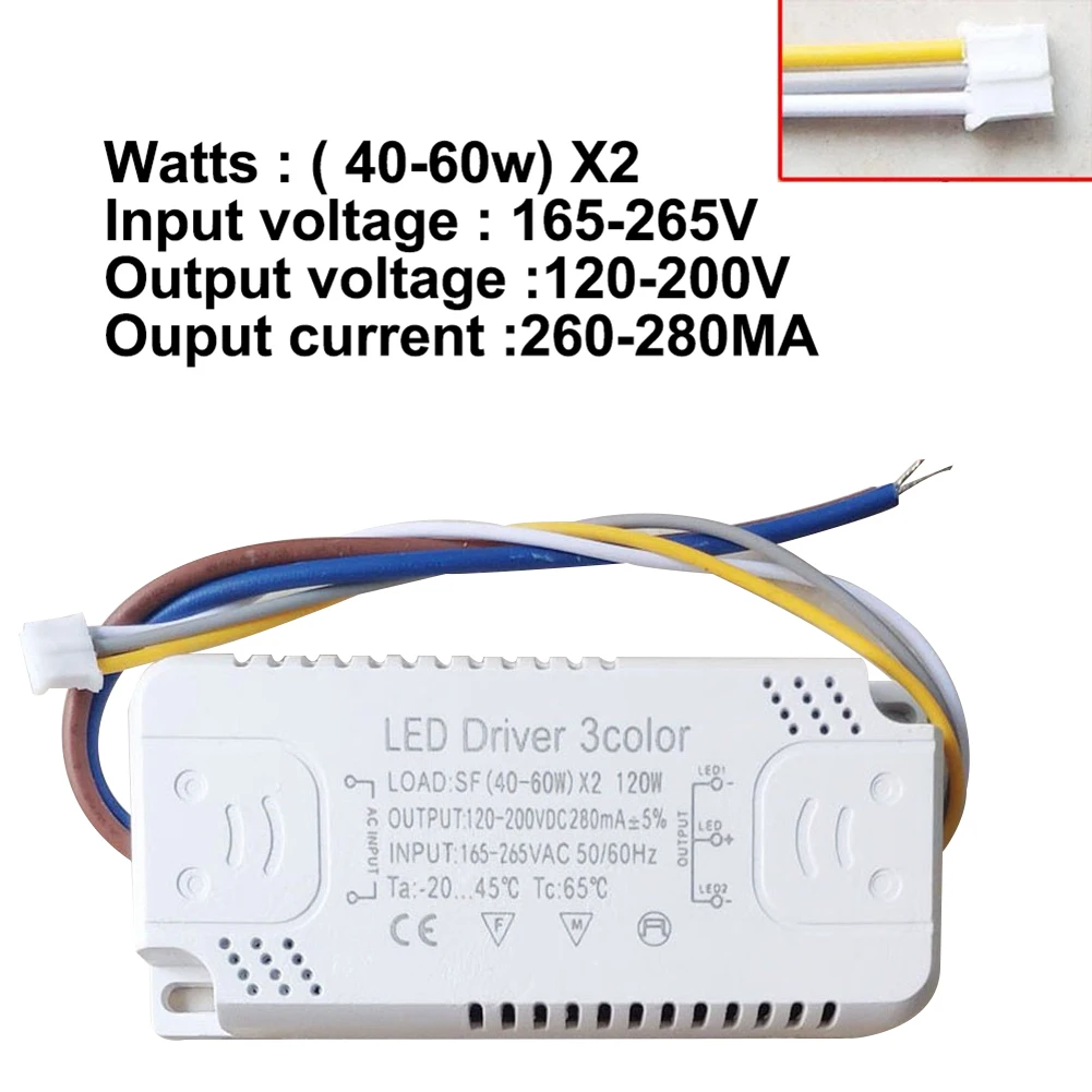

1PC LED Driver 3color Adapter For LED Lighting Non-Isolating Transformer Replacement Smart Lighting Parts Accessories LED Driver
