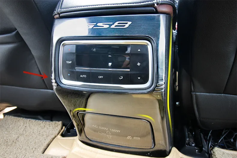 Для GAC Trumpchi GS8 2017-2021 Высококачественный подлокотник из нержавеющей стали