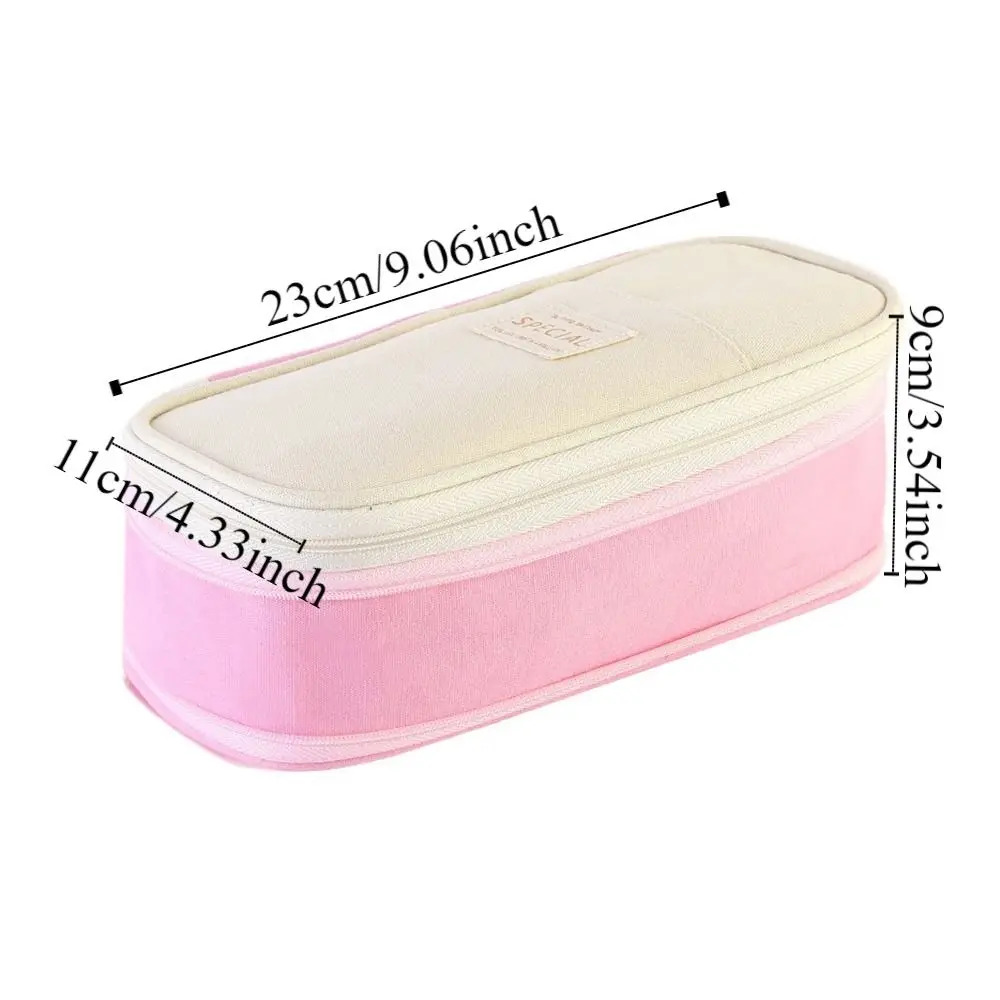 Многослойная сумка для хранения ручек большая емкость кавайный пенал на молнии