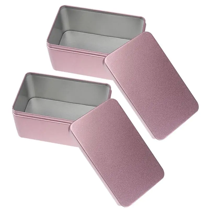 

80pcs Household Tea Box Bulk Tea Packaging Box Rectangular Tinplate Storage Box Coffee Table Decoration Kitchen Storage Pot