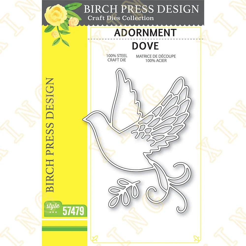 

Metal Craft Cutting Dies for Diy Scrapbooking Paper Diary Decoration Manual Handmade for 2022 Embossing New Adornment Dove