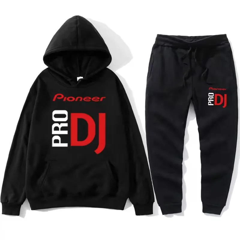 

2022 Pioneer Pro DJ Sweatshirt Club Clothing Cdj Nexus Audio DJ Hoodie Casual Hip Hop Men Hoodie + Pants Hip Hop Hoodie Set