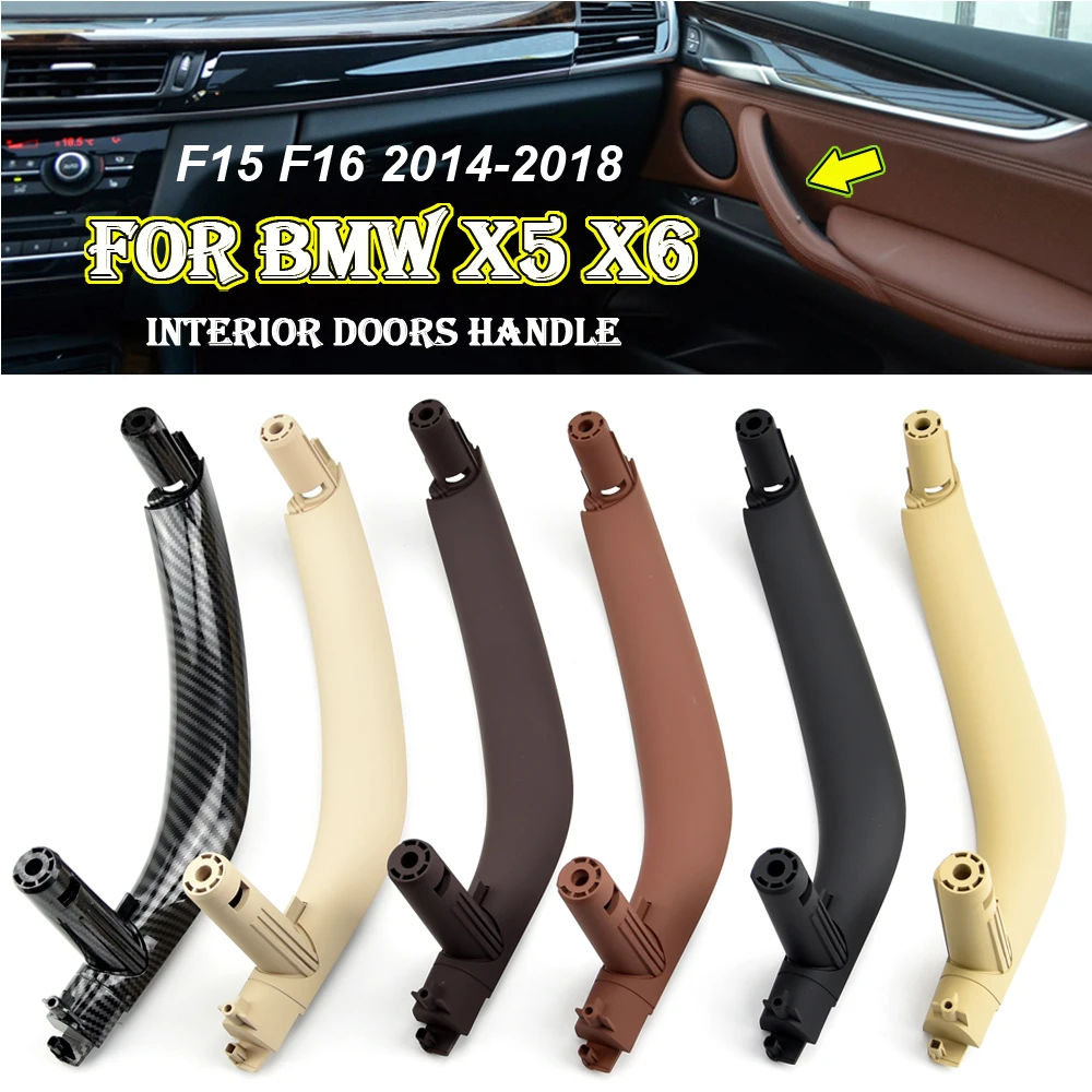 

6 Colors Upgraded Interior Door Inside ABS Pull Handle Replacement For BMW X5 X6 F15 F16 2014-2018