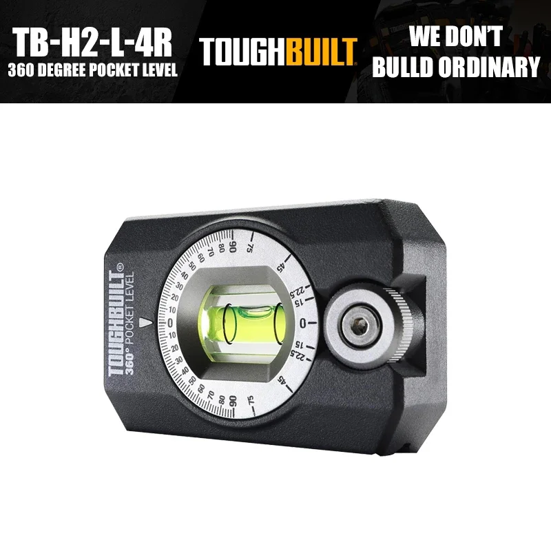 

ToughBuilt TB-H2-L-4R Карманный уровень на 360 градусов