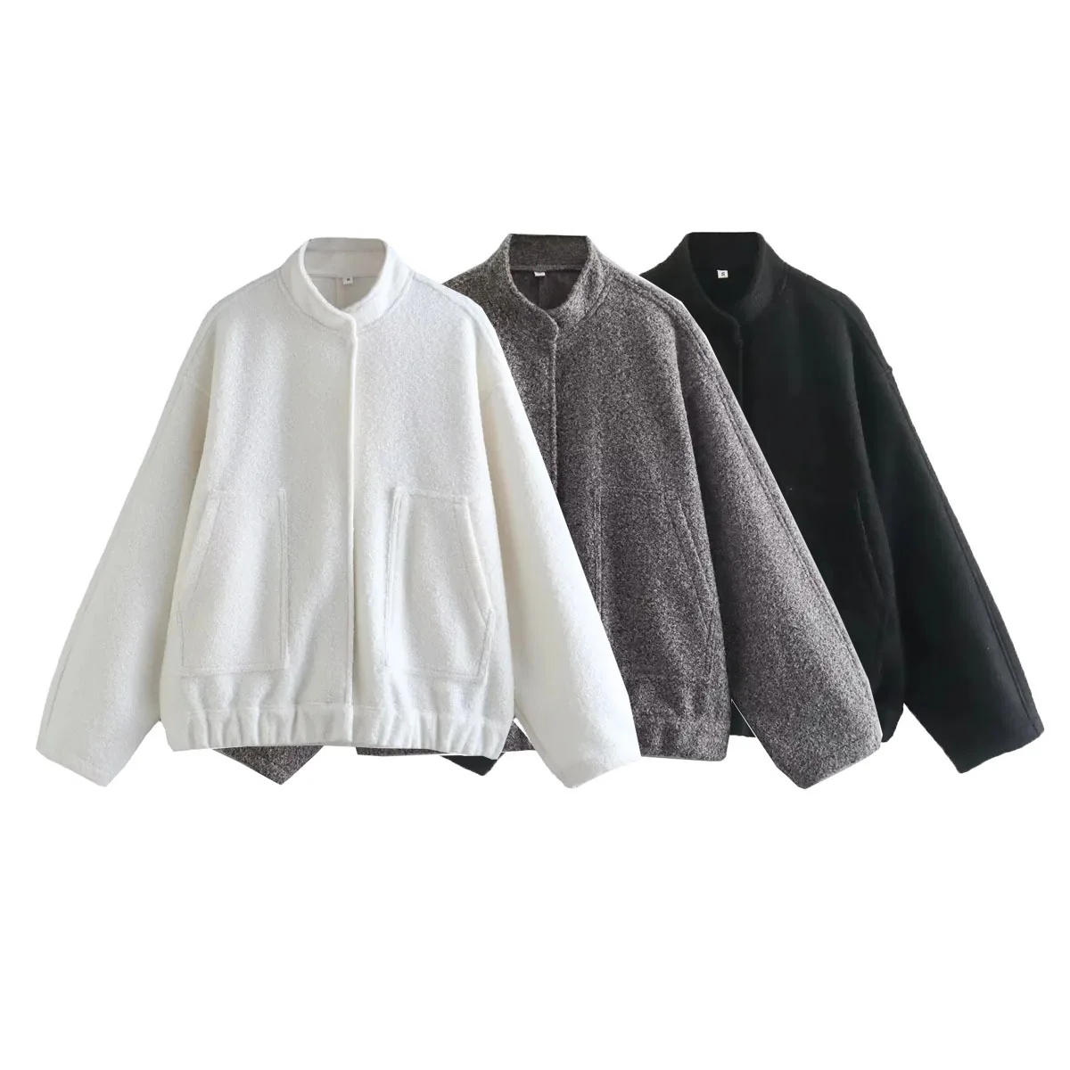 

Женская зимняя куртка с воротником-стойкой, свободного покроя