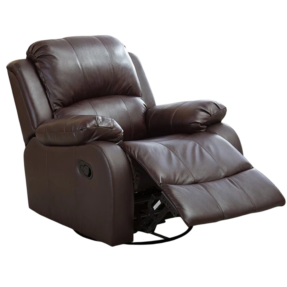 

Single Living Room Sofas Leather Couch Electric Retractable And Reclining Chair High Elastic Sponge Furniture