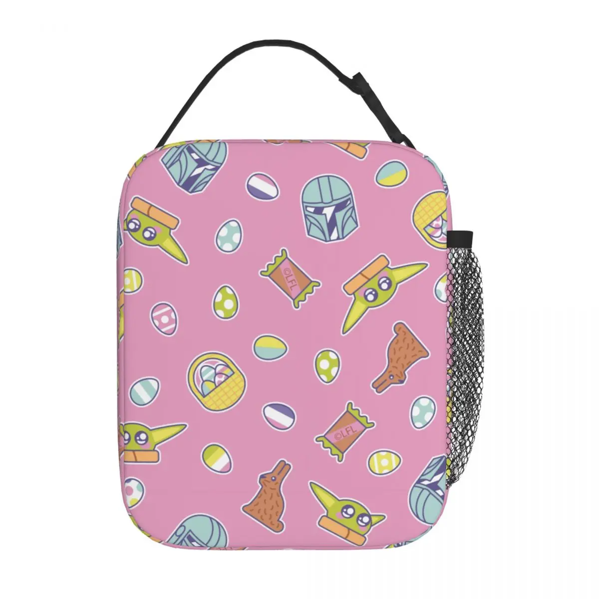 Изолированная сумка для ланча groгус и мандалорианс охлаждающий ланч-контейнер