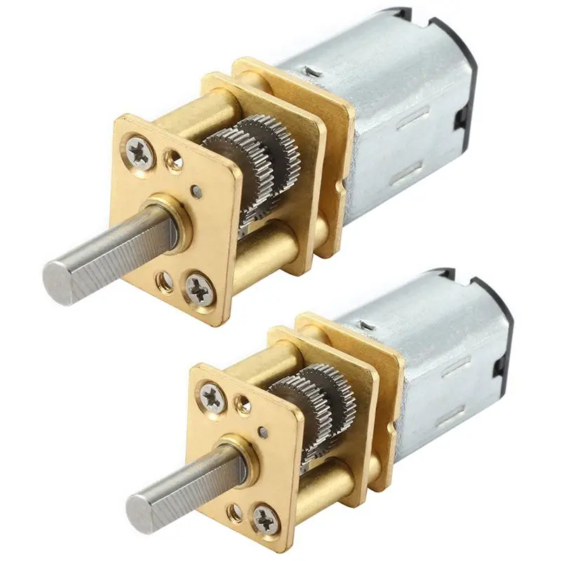 

GTBL 2 шт DC 6V Micro-для снижения скорости двигателя Mini Шестеренчатый двигатель с 2 клеммами для радиоуправляемого автомобиля-15 об/мин и 10 об/мин