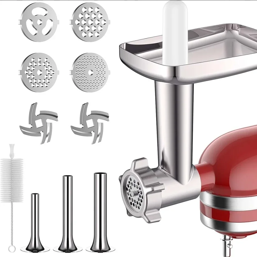 

Для KitchenAid лезвия для мясорубки, насадка для колбас, аксессуары для KitchenAid, подставка-миксер, цельнометаллическая мясорубка