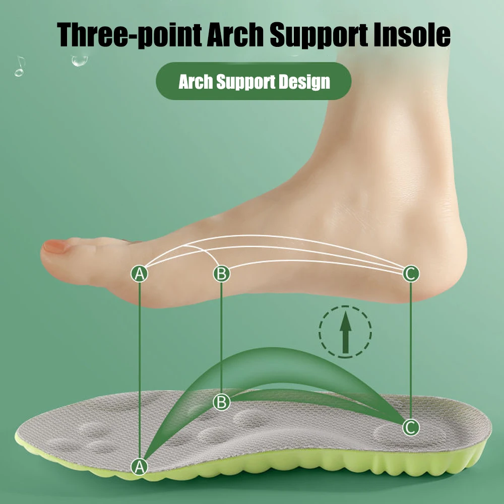 Sport Orthopedic Insoles for Shoes Children Flat Feet Arch Support Running Insoles for Kids High Elastic Shock Absorption Pads
