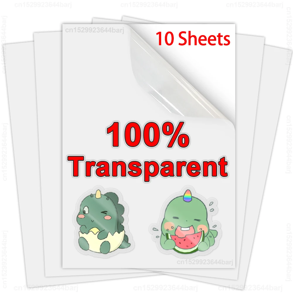 Прозрачная самоклеящаяся копировальная бумага A4, 10 листов | AliExpress