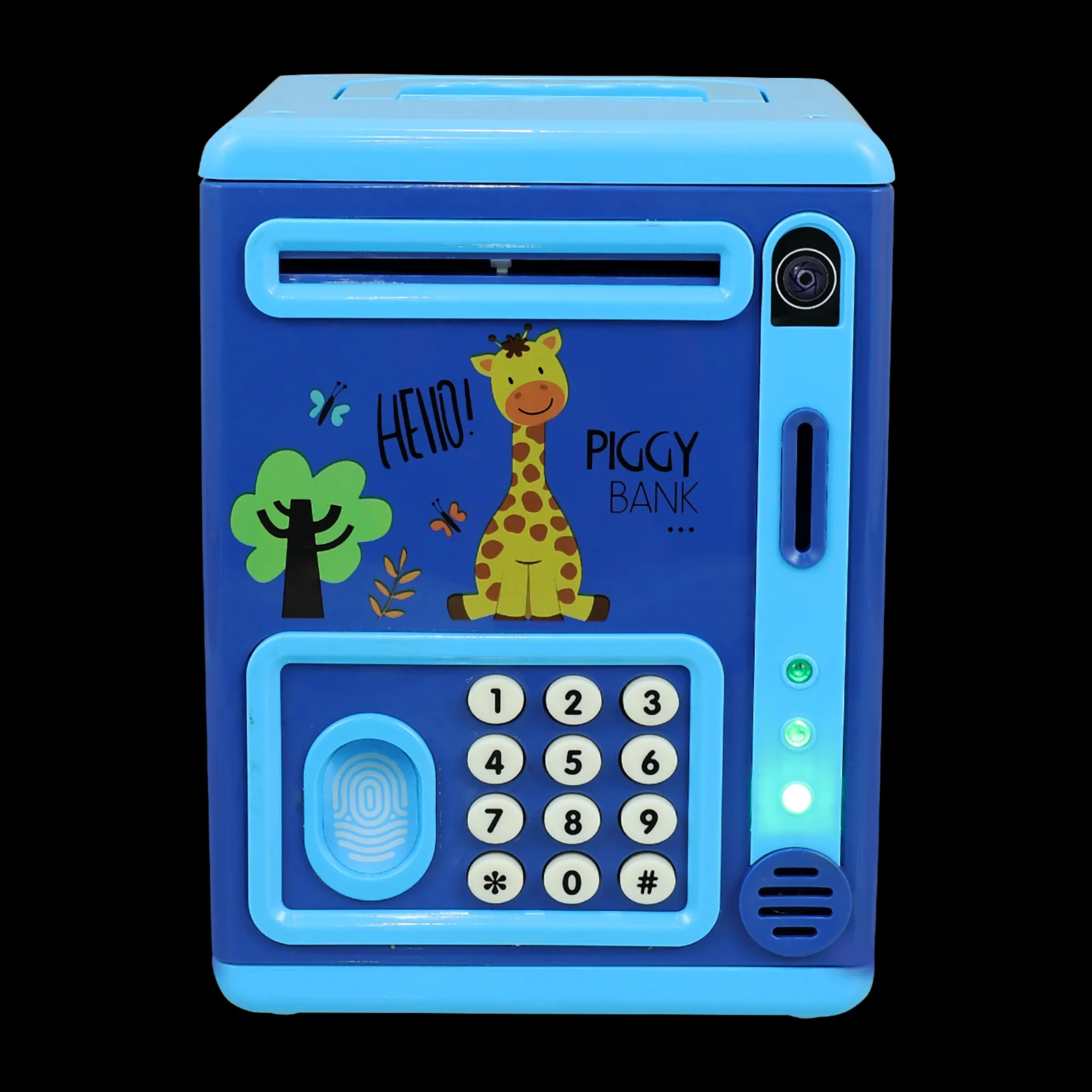 

Paper Feeder Cartoon Design Piggy Bank Coins Kids Animal Money Toy Plastic Multi-function Password Toddler Playes