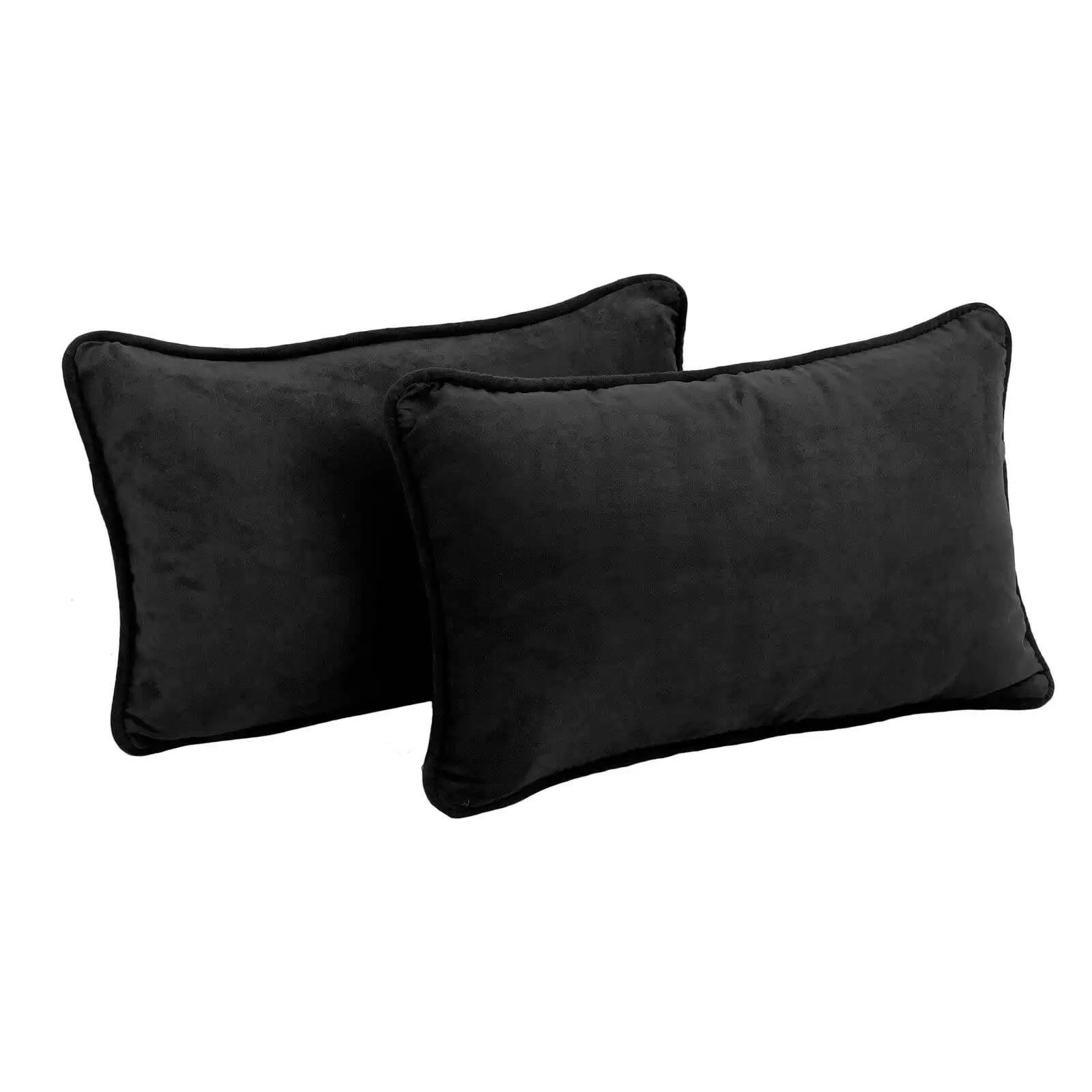 

Microsuede 20 x 12 in. Rectangle Decorative Throw Pillows - Set of 2